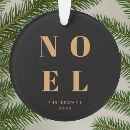 Noel Black en Gold | Trendy stijlvolle kerst Ornament