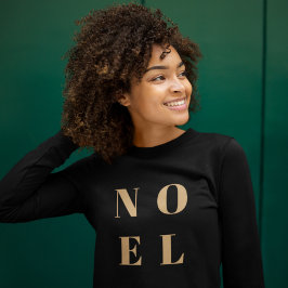 Noel Black en Gold | Trendy stijlvolle kerst Trui