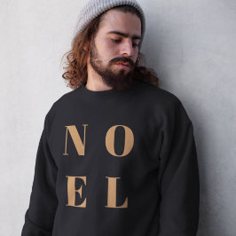 Noel Black en Gold | Trendy stijlvolle kerst Trui