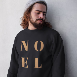Noel Black en Gold   Trendy stijlvolle kerst Trui