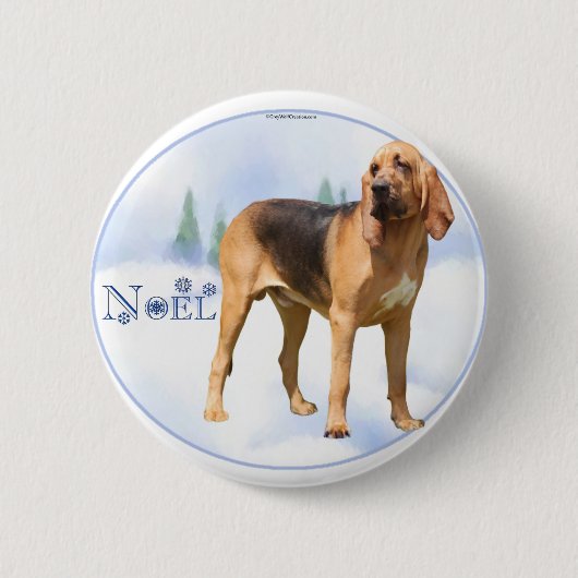 Noel Bloodhound Ronde Button 5,7 Cm (Voorkant)