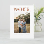 Noel Boho Religieus Kerstfeest Feestdagenkaart (Staand voorkant)