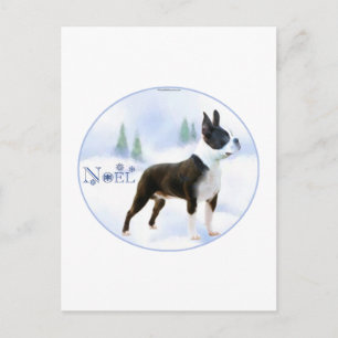 Noel Boston Terrier Briefkaarten