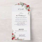 Noel Botanic Winter Wedding in één uitnodiging (Binnen)