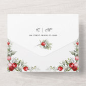 Noel Botanic Winter Wedding in één uitnodiging (Achterkant)