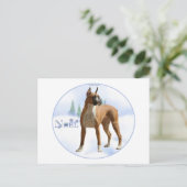 Noel Boxer Feestdagenkaart (Staand voorkant)