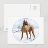 Noel Boxer Feestdagenkaart (Voorkant / Achterkant)