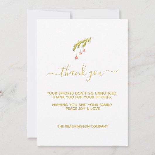 *~* NOEL Branch Corporate Business Holiday Card (Achterkant)