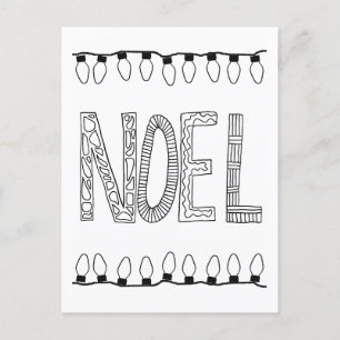 NOEL Briefkaart voor Kleurplezier