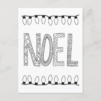 NOEL Briefkaart voor Kleurplezier