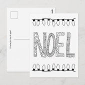 NOEL Briefkaart voor Kleurplezier (Voorkant / Achterkant)