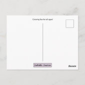 NOEL Briefkaart voor Kleurplezier (Achterkant)