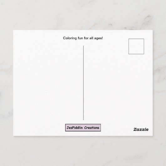 NOEL Briefkaart voor Kleurplezier (Achterkant)