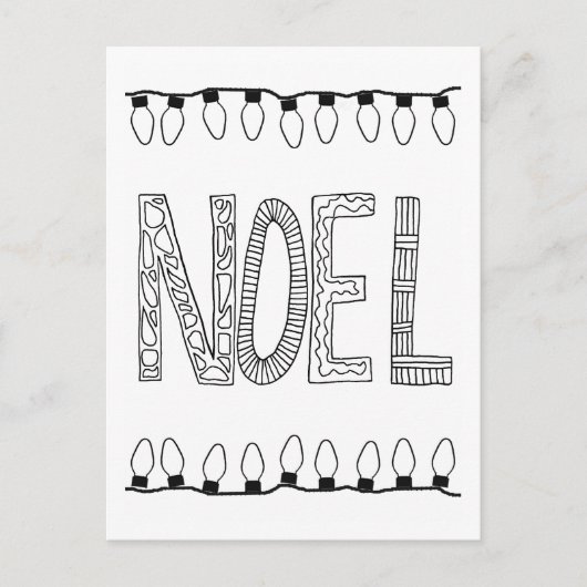 NOEL Briefkaart voor Kleurplezier (Voorkant)