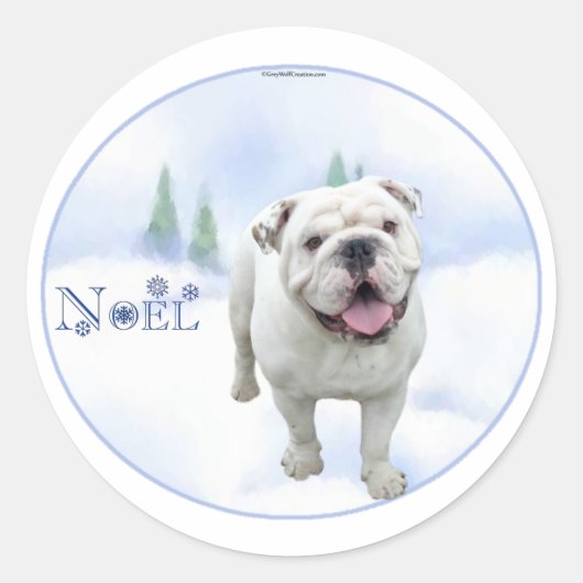 Noel Bulldog Stickers (Voorkant)