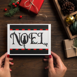 Noel Cat Christmas-Kaart Feestdagen Kaart