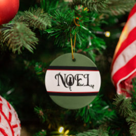 Noel Cat Photo Holiday Ornament
