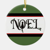 Noel Cat Photo Holiday Ornament (Voorkant)