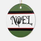 Noel Cat Photo Holiday Ornament (Links)