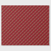 NOEL Cheerful Christmas Gift Wrap Cadeaupapier (Vlak)