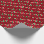 NOEL Cheerful Christmas Gift Wrap Cadeaupapier (Hoek)