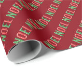 NOEL Cheerful Christmas Gift Wrap Cadeaupapier (Rol Hoek)