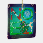 Noel Christmas + Foto Keramisch Ornament (Rechts)