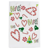 Noel Christmas Gift Tassen Medium Cadeauzakje (Voorkant)