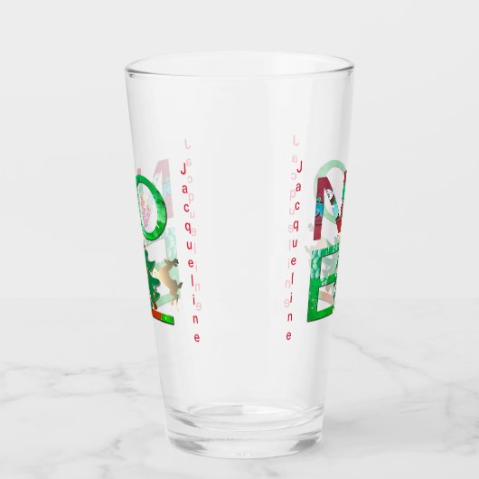 Noel Christmas Glass Cup Glas (Links)
