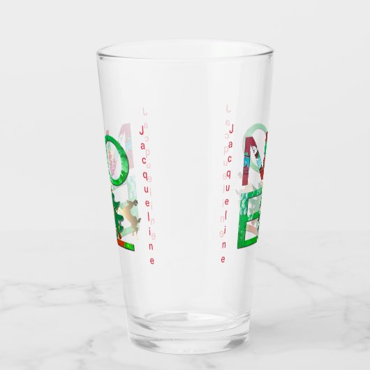 Noel Christmas Glass Cup Glas (Rechts)