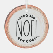 Noel Christmas Holiday Glas Ornament (Voorkant)