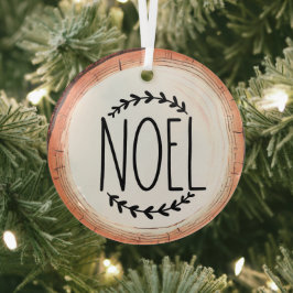 Noel Christmas Holiday Glas Ornament