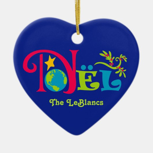 Noël Christmas Keramisch Ornament (Voorkant)