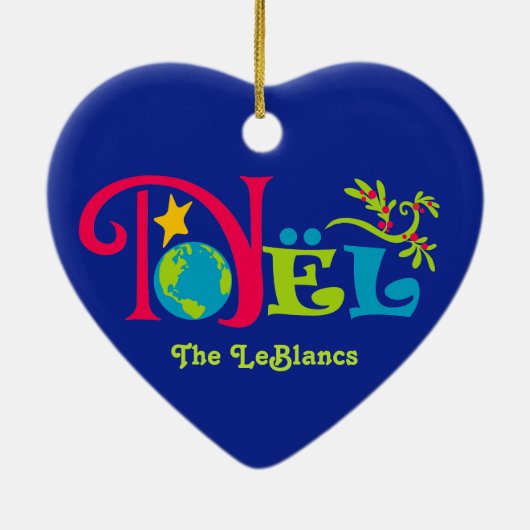 Noël Christmas Keramisch Ornament (Achterkant)