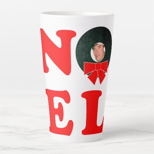 NOEL Christmas Personalized Latte Mok (Voorkant)