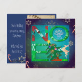 Noel Christmas + Photo Flat Holiday Kaart (Voorkant / Achterkant)
