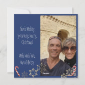 Noel Christmas + Photo Flat Holiday Kaart (Achterkant)