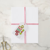 Noel Colorful Kerstmis Cadeaulabel (Met Touw)
