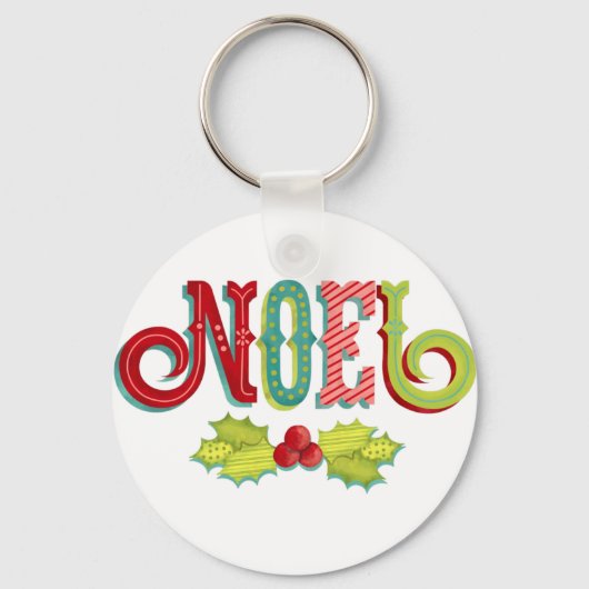 Noel Colorful Kerstmis Sleutelhanger (Voorkant)