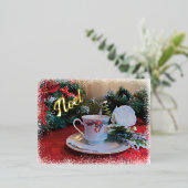 Noël de Engelen hebben gezegd Folie Feestdagen Briefkaart (Staand Voorkant)