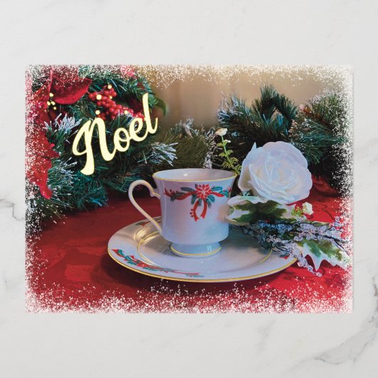 Noël de Engelen hebben gezegd Folie Feestdagen Briefkaart (Voorkant)