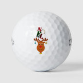Noel Deer Bells Bauble Rudolf Sneeuwvlokken Kerstm Golfballen (Voorkant)