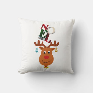Noel Deer Bells Bauble Rudolf Sneeuwvlokken Kerstm Kussen
