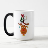 Noel Deer Bells Bauble Rudolf Sneeuwvlokken Kerstm Magische Mok (Links)