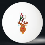 Noel Deer Bells Bauble Rudolf Sneeuwvlokken Kerstm Pingpongbal<br><div class="desc">Noel Deer Bells Bauble Rudolf Sneeuwvlokken Kerstmis. Beste cadeaus voor kerst T-shirts, Noel Hoodies, Jesus Day T - shirts, Sinterklaas Sweatshirts, Rendier Mokken, Rudolf Canvas tassen, Xmas Tanktops, Jubileum T-shirts, en Verjaardag T-shirts. Een ster Ping Pong Ball, wit. De kleurrijke design-fit outfits voor festivalliefhebbers, kerst, Noel, sinterklaas, rendier, Rudolf, kerst...</div>