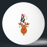 Noel Deer Bells Bauble Rudolf Sneeuwvlokken Kerstm Pingpongbal<br><div class="desc">Noel Deer Bells Bauble Rudolf Sneeuwvlokken Kerstmis. Beste cadeaus voor kerst T-shirts, Noel Hoodies, Jesus Day T - shirts, Sinterklaas Sweatshirts, Rendier Mokken, Rudolf Canvas tassen, Xmas Tanktops, Jubileum T-shirts, en Verjaardag T-shirts. Een ster Ping Pong Ball, wit. De kleurrijke design-fit outfits voor festivalliefhebbers, kerst, Noel, sinterklaas, rendier, Rudolf, kerst...</div>