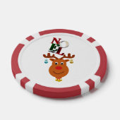 Noel Deer Bells Bauble Rudolf Sneeuwvlokken Kerstm Poker Chips (Enkel)