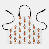 Noel Deer Bells Bauble Rudolf Sneeuwvlokken Kerstm Schort (Voorkant)