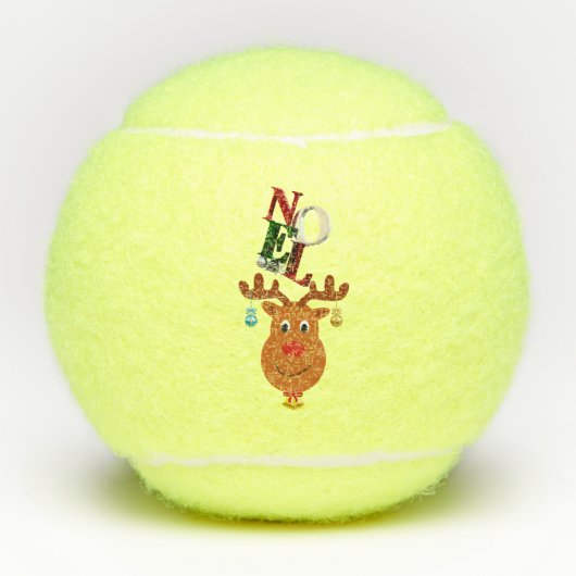 Noel Deer Bells Bauble Rudolf Sneeuwvlokken Kerstm Tennisballen (Voorkant)