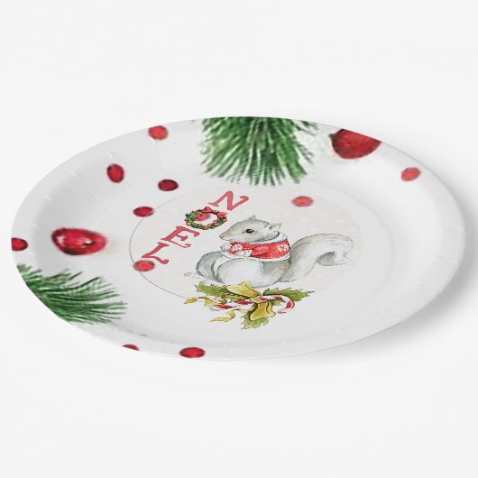 Noel Eekhoorn Papier Bord (Gekanteld)